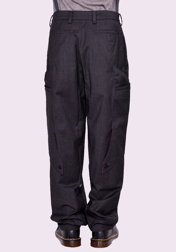 KIKO KOSTADINOV MEGALA TROUSERS CHARCOAL GREY FW23 | DOSHABURI Shop