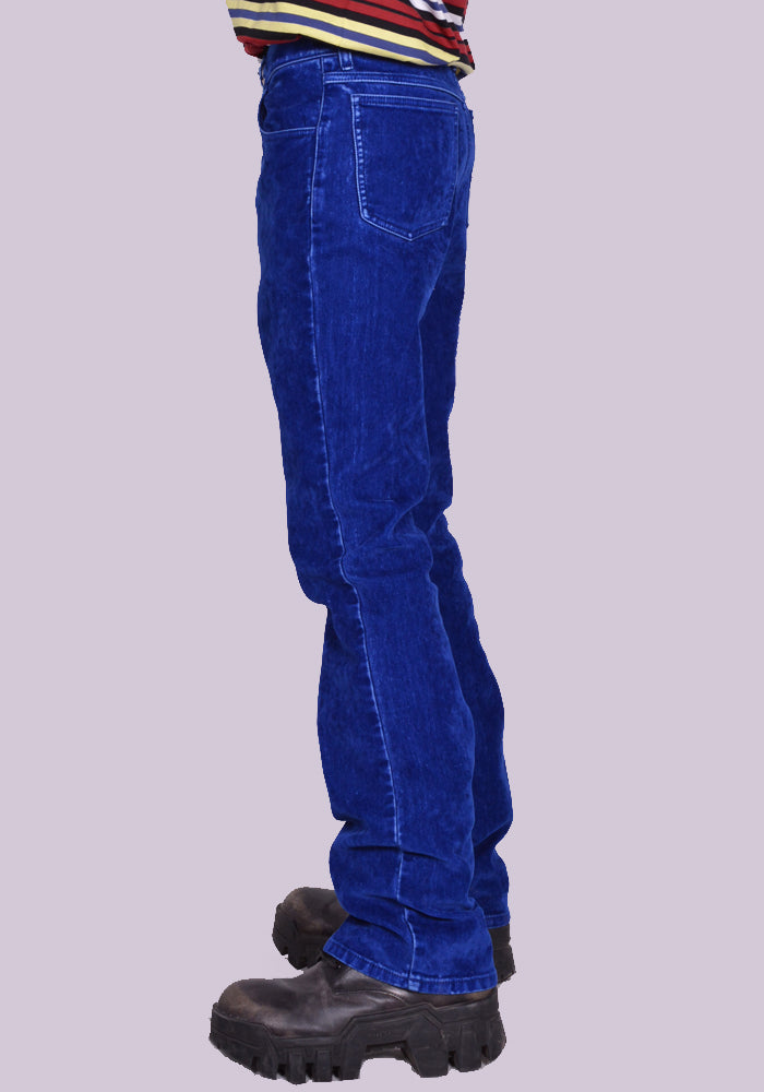 MARNI FLOCK DENIM PANTS BLUETTE SS23, 50%OFF SALE