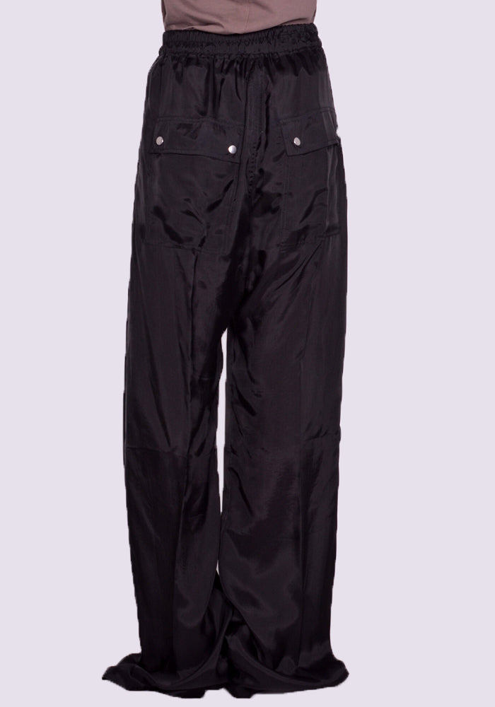 RICK OWENS WOMEN DRAWSTRING GETH BELAS PANTS BLACK SS23 | DOSHABURI