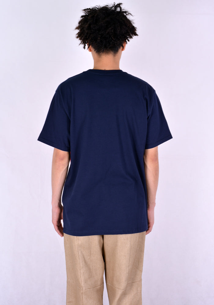 AFTER HOMEWORK LIVA2 DOUBLE T-SHIRT BLUE/RED 20SS | 50%OFF SALE