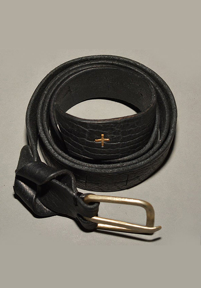 hide-m  M.A+ Maurizio Amadei EQ2C + studded q buckle belt, black