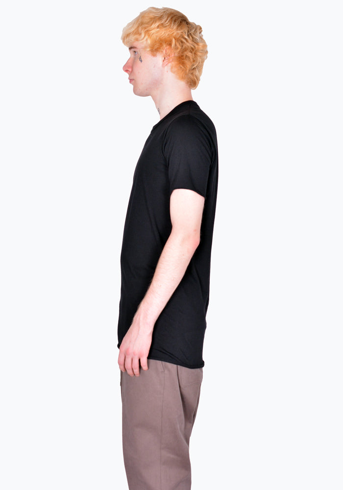 RICK OWENS RU02B2251 JA 09 BASIC T-SHIRT BLACK