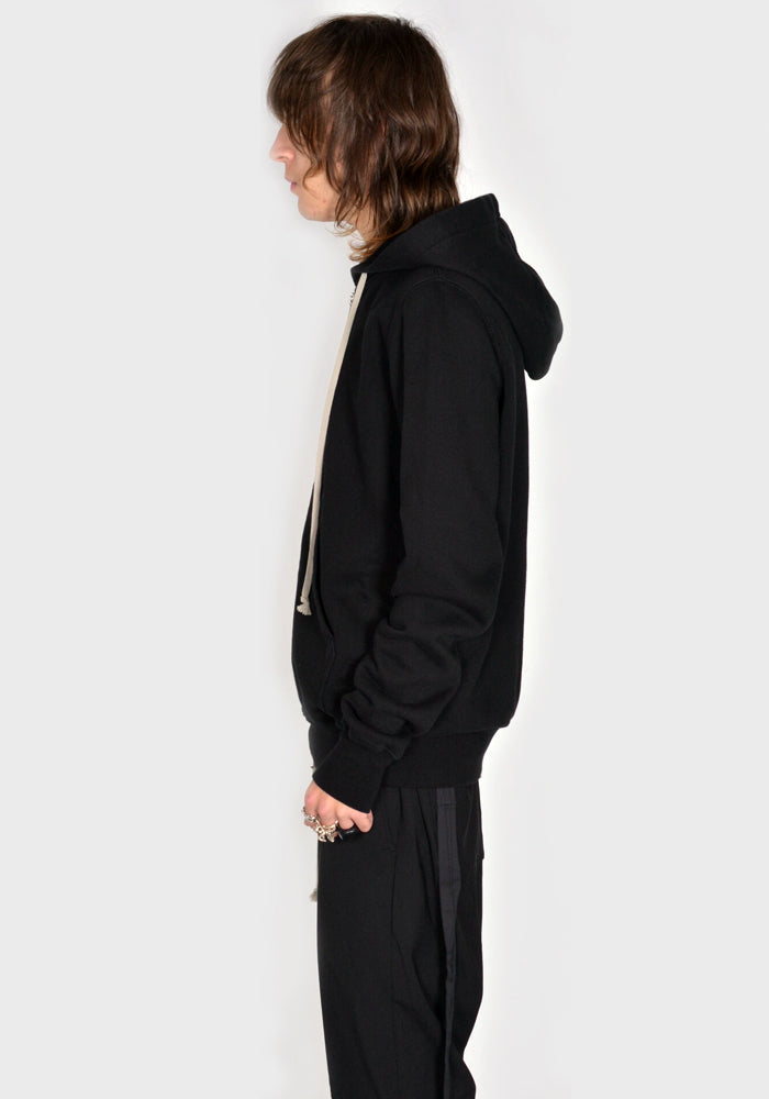 RICK OWENS DRKSHDW JASON ZIP SWEAT HOODIE BLACK SS23 | DOSHABURI Shop