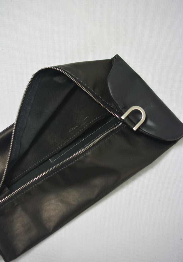 RICK OWENS BIG BLADDER WALLET BLACK 19FW-DOSHABURI Online Shop