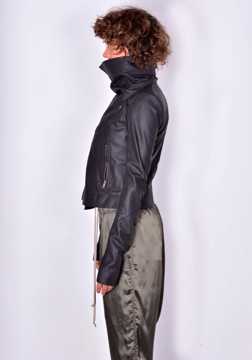 RICK OWENS CLASSIC BIKER JACKET BLACK FW21 | DOSHABURI Online Shop