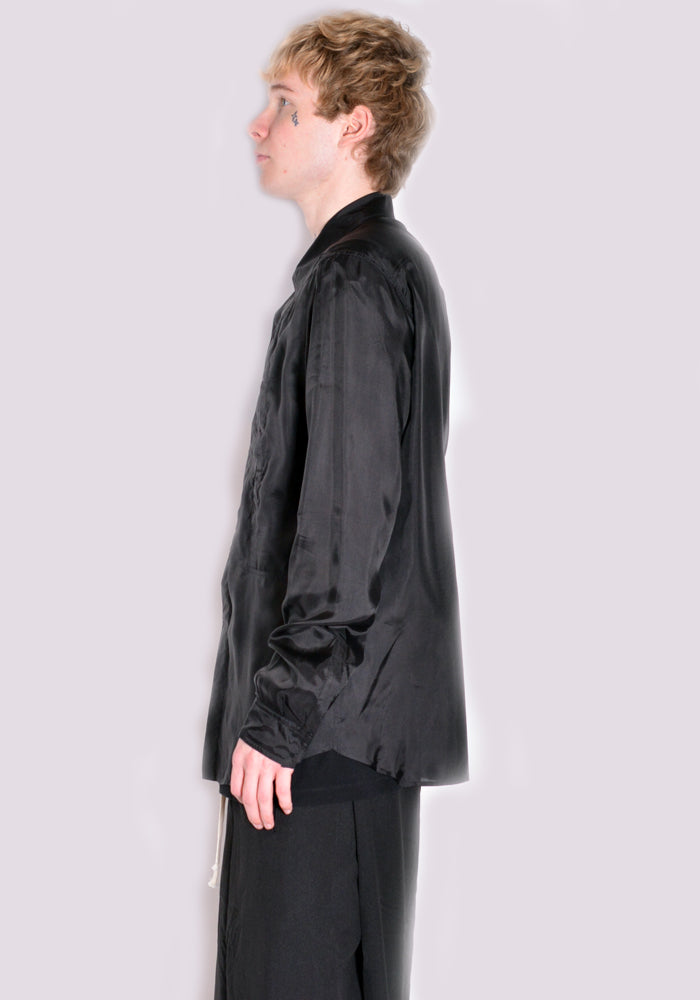 RICK OWENS FOGPOCKET OUTERSHIRT BLACK SS22 | 50%OFF SALE | DOSHABURI