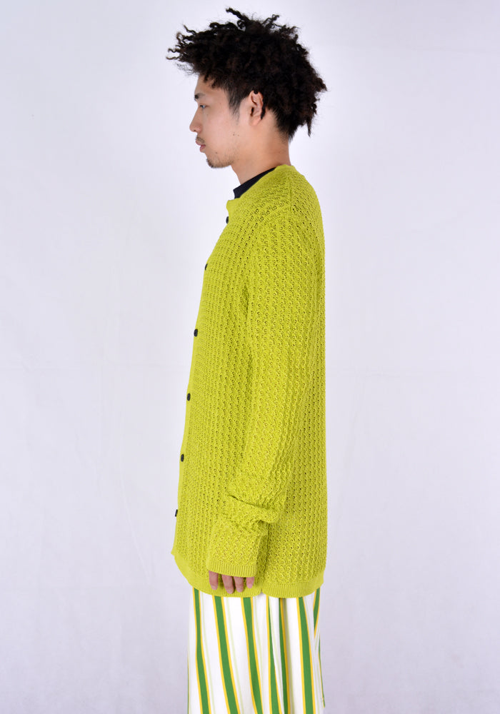 SUNNEI S01 KNIT CARDIGAN LIGHT GREEN