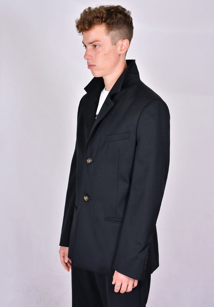 TELFAR SINGLE BREASTED BLAZER BLACK | 50%OFF SALE | DOSHABURI