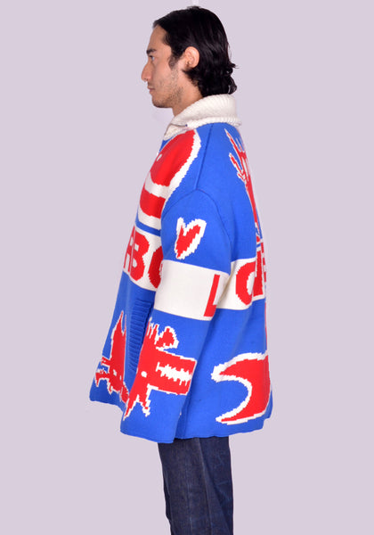 CHARLES JEFFREY LOVERBOY KNITTED PUFFER JACKET FW24 | DOSHABURI Online Shop