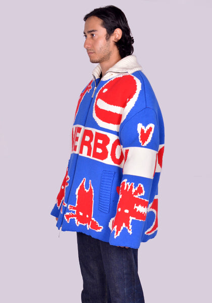 CHARLES JEFFREY LOVERBOY KNITTED PUFFER JACKET FW24 | DOSHABURI Online Shop