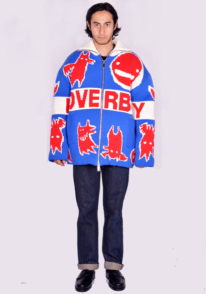 CHARLES JEFFREY LOVERBOY KNITTED PUFFER JACKET FW24 | DOSHABURI Online Shop