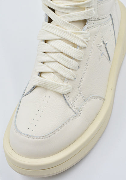 RICK OWENS DRKSHDW X CONVERSE DC02DX343 172R0 TURBOWPN HI-TOP SNEAKERS WHITE