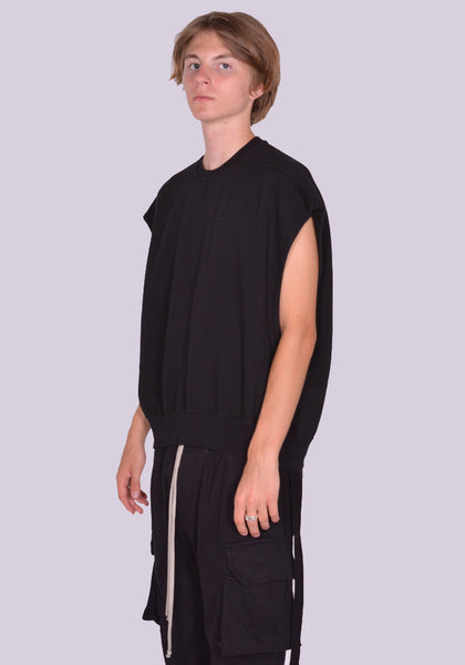 RICK OWENS DRKSHDW JUMBO TATLIN SLEEVELESS SWEATSHIRT FW24 | DOSHABURI Online Shop