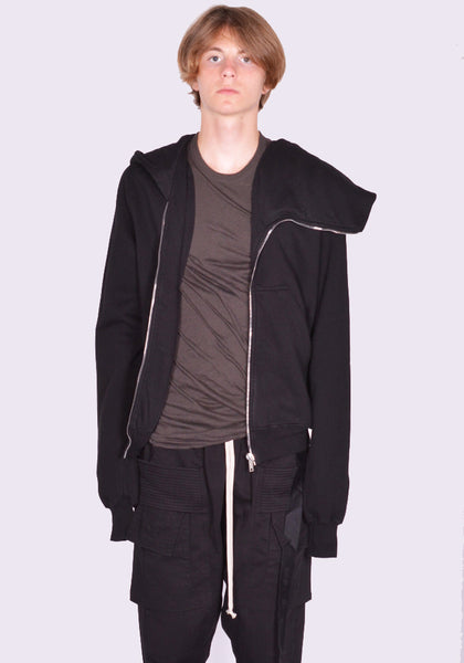 RICK OWENS DRKSHDW MOUNTAIN ZIP SWEAT HOODIE BLACK FW24 | DOSHABURI Online Shop