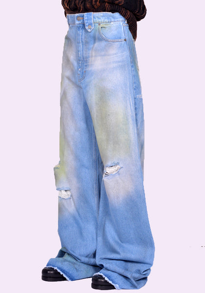 EGONLAB.  AW24DN003C BAGGY DENIM PANTS BLUE FW24 | DOSHABURI Online Shop