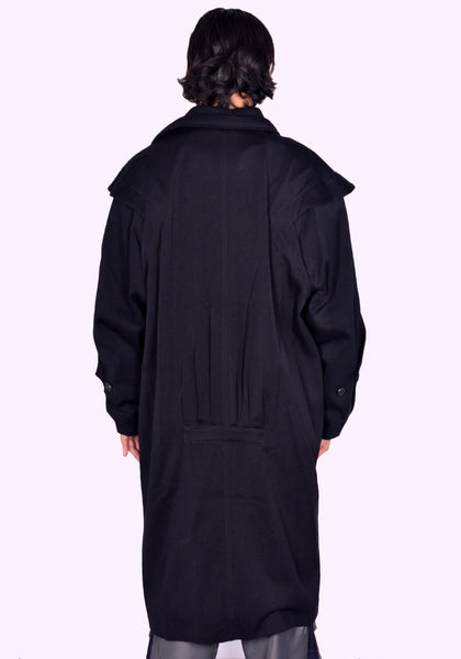 KIKO KOSTADINOV MEN KKAW24C01-60 BENDIX COAT RAVEN BLACK FW24 | DOSHABURI Shop