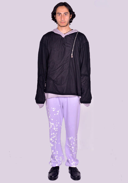 KIKO KOSTADINOV KNOX MESH HOODIE ICY LILAC/BLACK FW24 | DOSHABURI Shop