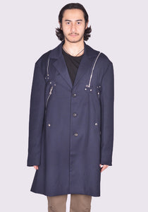 KIKO KOSTADINOV KNOX MULTI ZIP BLAZER  DARK NAVY FW24 | DOSHABURI Shop