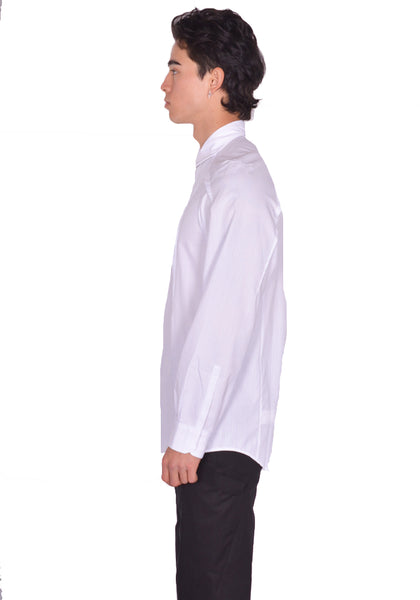 KIKO KOSTADINOV MEN ZAFAR SHIRT WHITE STRIPES SS25 | DOSHABURI Shop