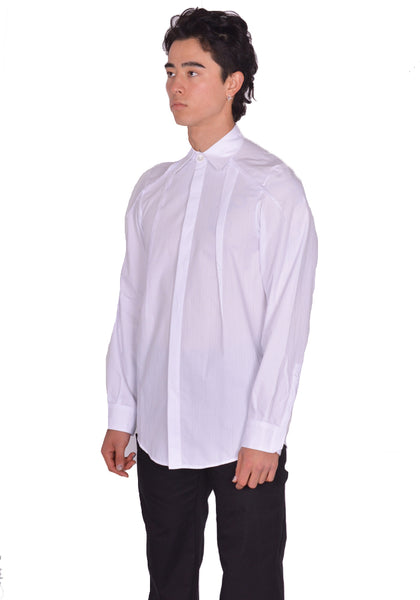 KIKO KOSTADINOV MEN ZAFAR SHIRT WHITE STRIPES SS25 | DOSHABURI Shop