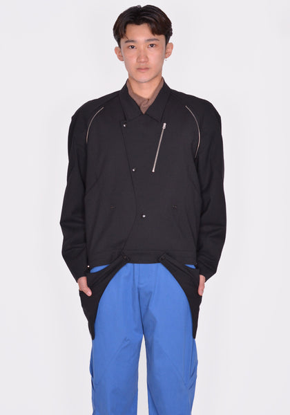 KIKO KOSTADINOV TONINO UTILITY JACKET NIGHT BLACK SS24 | 50%OFF SALE  | DOSHABURI Online Shop