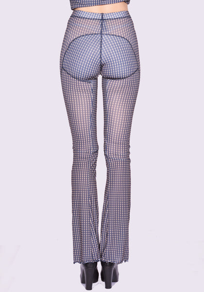 KNWLS HALCYON LEGGINGS MINI CHECK FW24 | DOSHABURI Online Shop