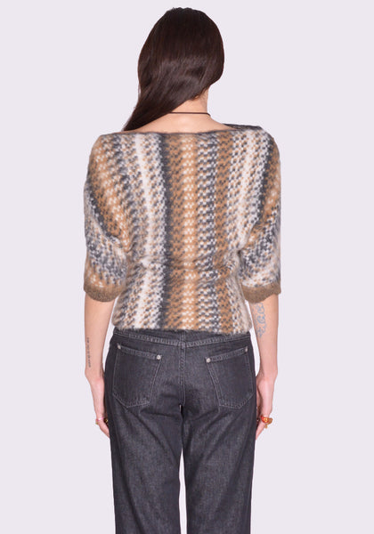 KNWLS SCALT0SNAKE SCALE KNIT TOP SNAKE FW24 | DOSHABURI Online Shop