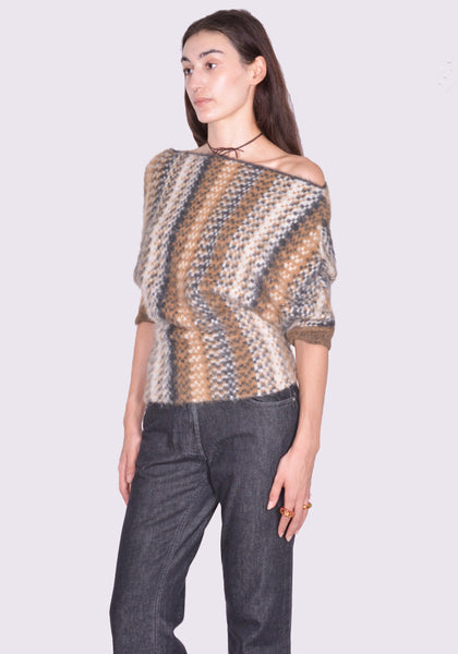 KNWLS SCALT0SNAKE SCALE KNIT TOP SNAKE FW24 | DOSHABURI Online Shop