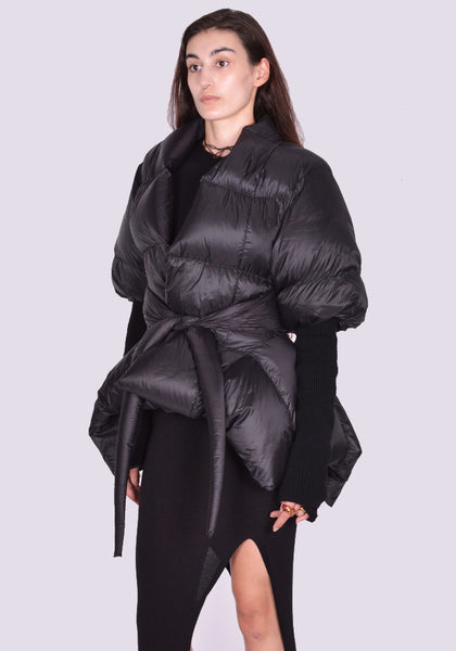 RICK OWENS BATWING DUVET JACKET BLACK FW24 | DOSHABURI Online Shop