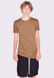 RICK OWENS MEN RU02D6256 UC DOUBLE LAYERED T-SHIRT BEAN FW24 | DOSHABURI Shop