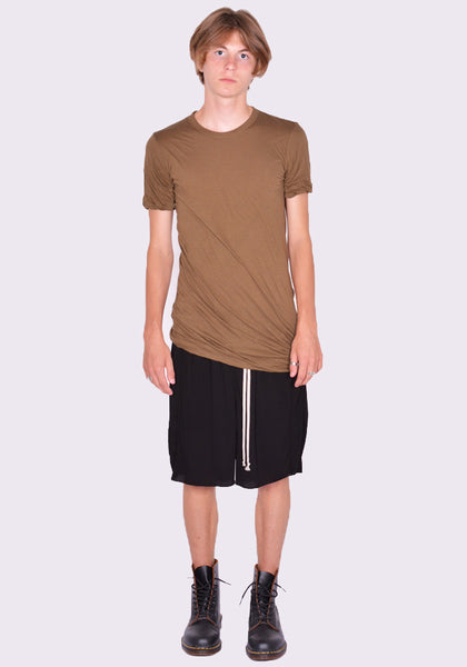 RICK OWENS MEN RU02D6256 UC DOUBLE LAYERED T-SHIRT BEAN FW24 | DOSHABURI ShopDOSHABURI Shop