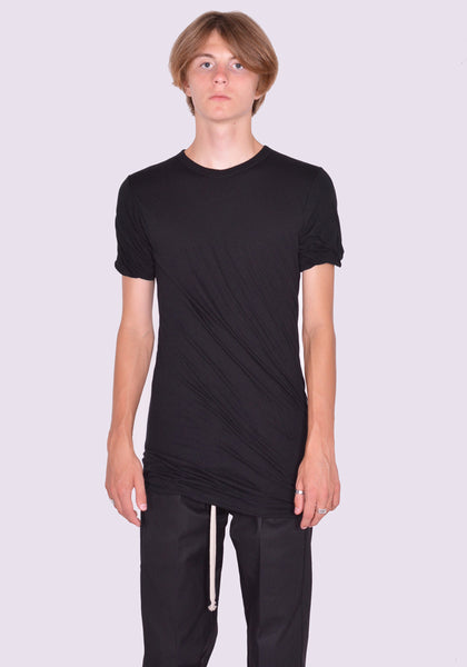 RICK OWENS MEN RU02D6256 UC 09 DOUBLE LAYERED T-SHIRT BLACK FW24 | DOSHABURI Online Shop