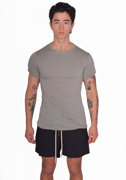 RICK OWENS DOUBLE LAYERED T-SHIRT CELADON SS25 | DOSHABURI Online Shop