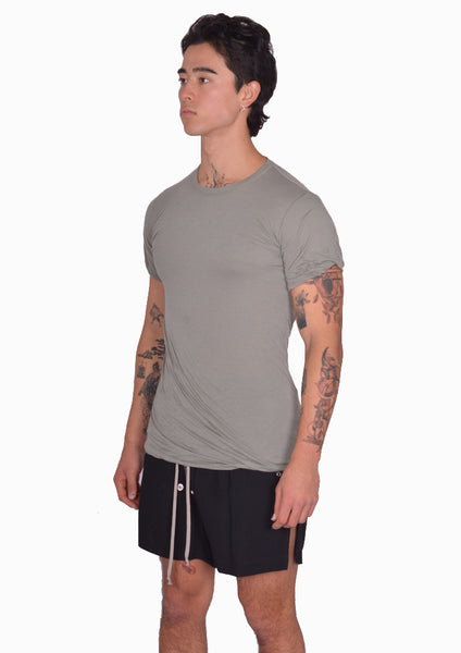 RICK OWENS DOUBLE LAYERED T-SHIRT CELADON SS25 | DOSHABURI Online Shop