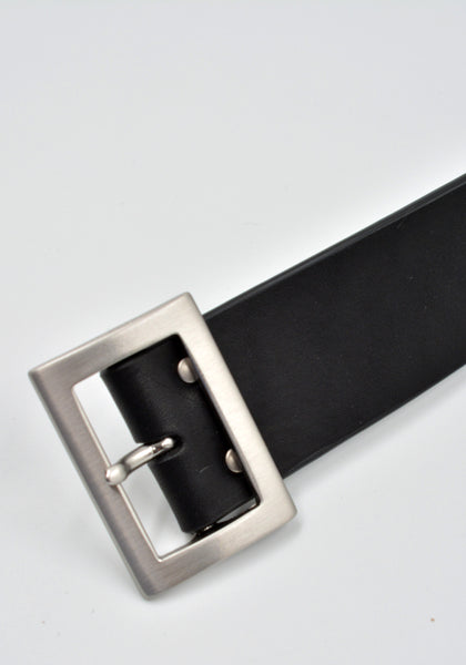 RICK OWENS MEN LEATHER BELT BLACK FW24 | DOSHABURI Online Shop