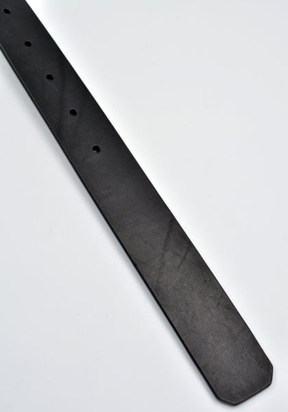 RICK OWENS MEN LEATHER BELT BLACK FW24 | DOSHABURI Online Shop