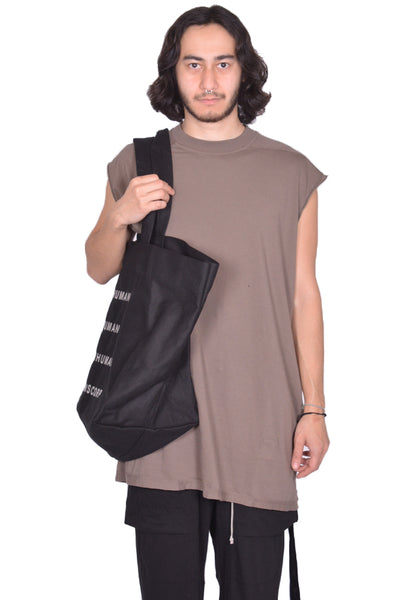 RICK OWENS MEN BEACH BAG BLACK PRINT SS25 | DOSHABURI Online Shop