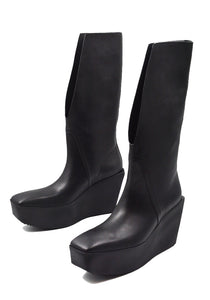 RICK OWENS SLIVER PLATFORM WINGED KOWBOY BOOTS SS25 | DOSHABURI Shop