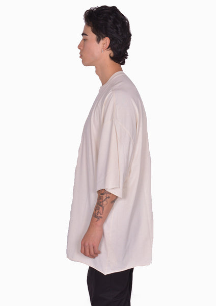 RICK OWENS MEN TOMMY T-SHIRT NATURAL SS25 | DOSHABURI Online Shop