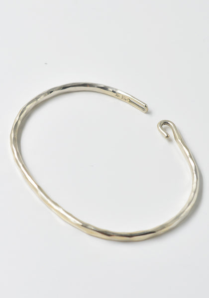 WERKSTATT:MÜNCHEN M2640 SILVER BANGLE HOOK FORGED | DOSHABURI shop