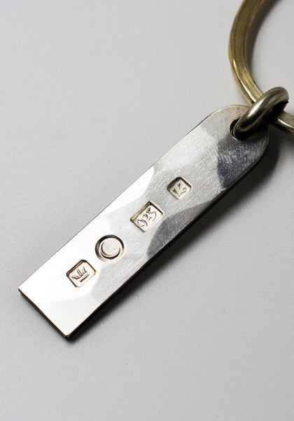 WERKSTATT:MÜNCHEN M5281 SILVER KEYRING NAME PLATE | DOSHABURI Online Shop