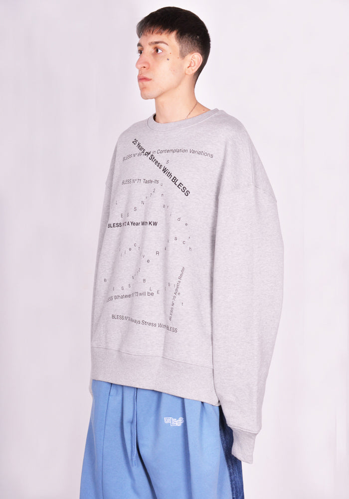 BLESS N° 77 5318 MULTICOLLECTION IV SWEATER HEATHER GREY SS24 | DOSHABURI  Online Shop