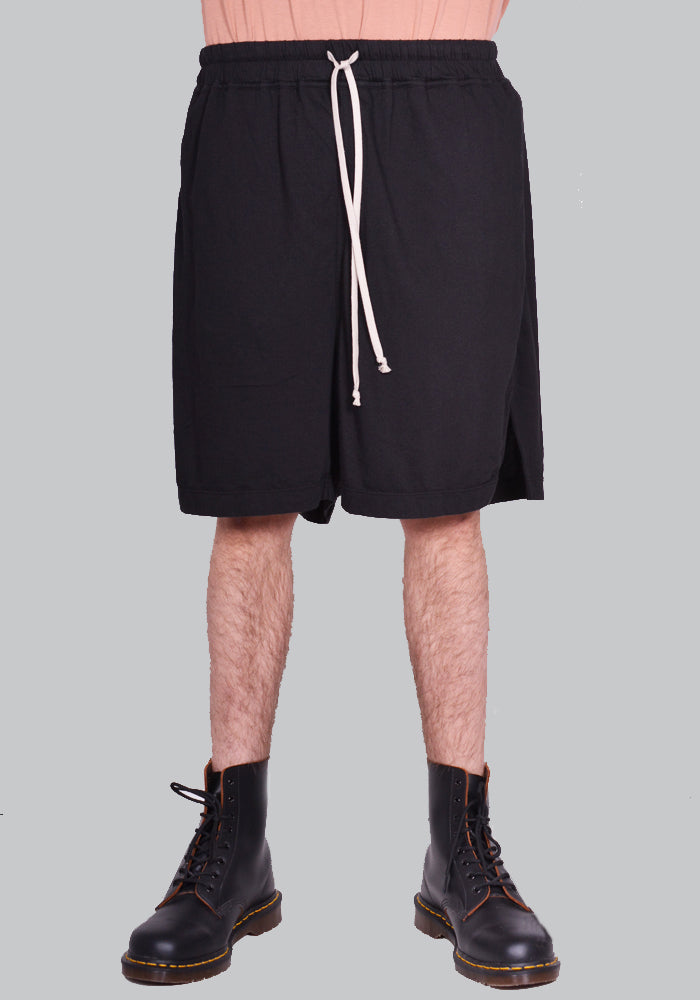 RICK OWENS DRKSHDW DU01D1390 RN LONG BOXER SHORTS BLACK (New season SS24)