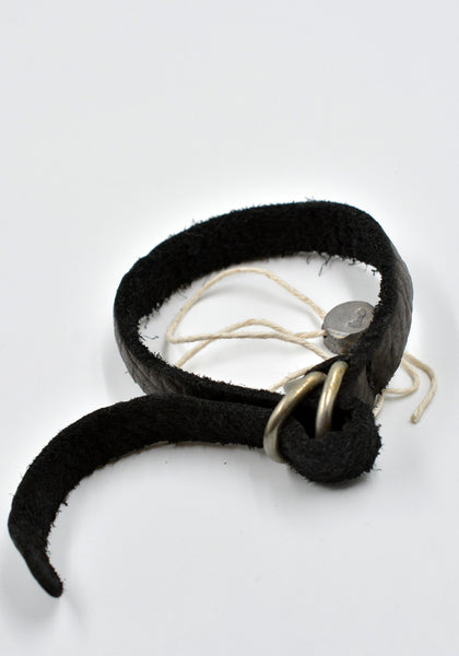 GUIDI BLT00B BISON FULL GRAIN LEATHER BRACELET BLACK | DOSHABURI Online Shop