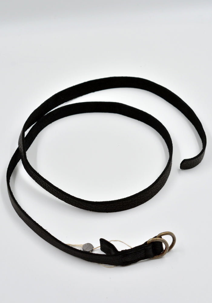 GUIDI BLT0 BISON FULL GRAIN LEATHER BELT BLACK | DOSHABURI Online Shop