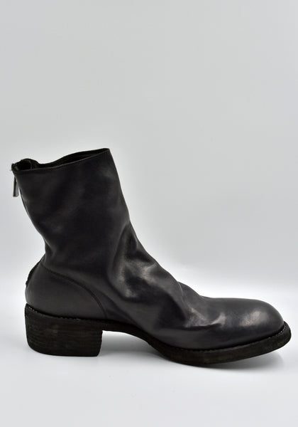 GUIDI 796Z SOFT HORSE FULL GRAIN LEATHER SHORT BOOTS BLACK | DOSHABURI Online Shop