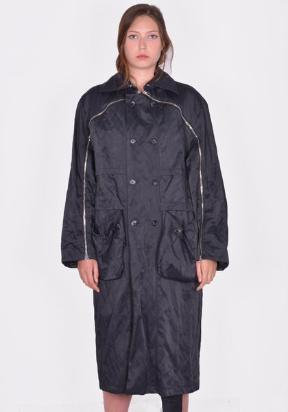 KIKO KOSTADINOV WOMEN KKWSS24C02-21 MALLARME COAT PEBBLE BLACK SS24 | DOSHABURI Online Shop