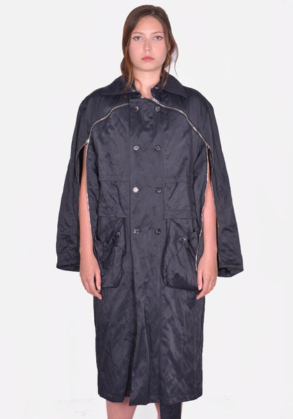 KIKO KOSTADINOV WOMEN KKWSS24C02-21 MALLARME COAT PEBBLE BLACK SS24 | DOSHABURI Online Shop