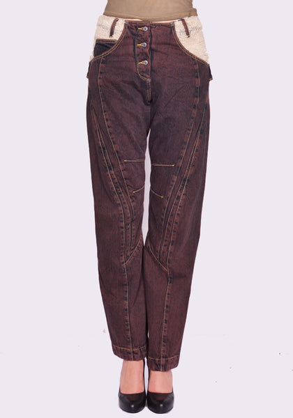 KIKO KOSTADINOV x LEVI'S 000GM-0000 FAUN TWISTED JEANS BROWN FW24 | DOSHABURI Online Shop