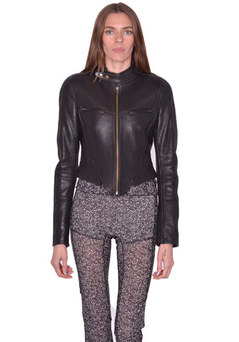 KNWLS SS25-CLAJ0BL CLAW BIKER JACKET BLACK (NEW SEASON SS25)